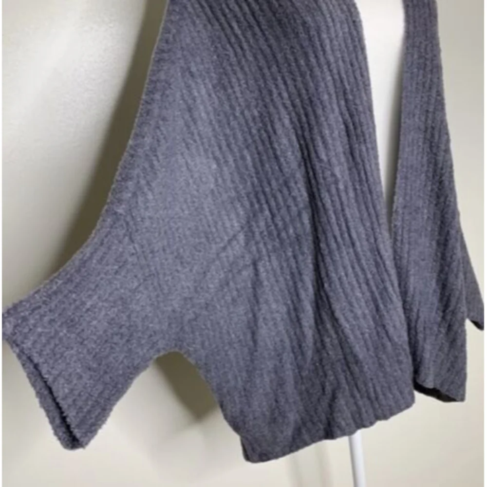 Barefoot Dreams Cozychic Lite Ribbed Shrug Cardi Pacific Blue Size S/M - Picture 2 of 12